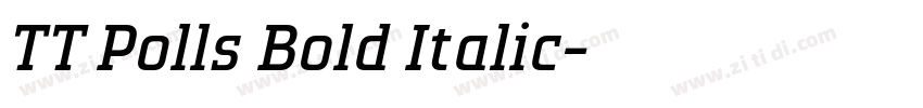 TT Polls Bold Italic字体转换